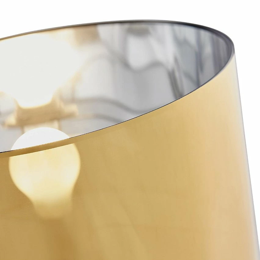 Nouveau ✨ ATHM Design Lampadaire MIKA Noir - abat jour PVC doré pieds Metal 🥰 3 Nouveau ✨ ATHM Design Lampadaire MIKA Noir - abat jour PVC doré pieds Metal 🥰 – Image 3