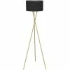 Tout neuf 🧨 ATHM Design Lampadaire MIKADO Noir - abat jour Tissu pieds Metal 🛒