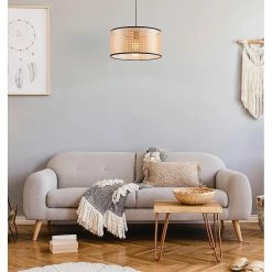 Grosses soldes 🤩 ATHM Design Suspension CAGGE Noir - abat jour PVC ✔️ -Optonica Soldes 8790266526308 2