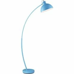Coupon 💯 ATHM Design Lampadaire CARMELLA Bleu - abat jour Metal pieds Metal ✨