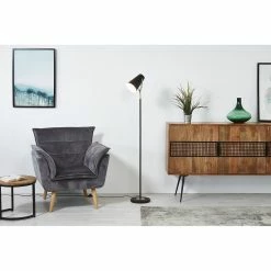 Meilleure affaire 👏 ATHM Design Lampadaire RISPA Noir - abat jour Metal pieds Metal 🛒 -Optonica Soldes 8790266642305 6