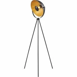 De gros 🔔 ATHM Design Lampadaire MOVIE Noir - abat jour Metal Noir pieds Metal 😉