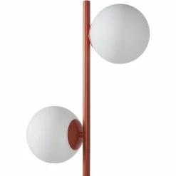 Tout neuf 😀 ATHM Design Lampadaire RETRO Marron - abat jour verre pieds metal brossé 👍 -Optonica Soldes 8790268406233 3