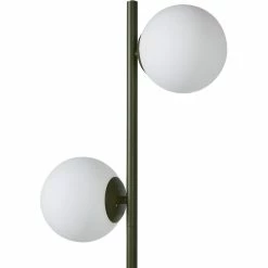 Acheter 😉 ATHM Design Lampadaire RETRO Vert Kaki - abat jour verre pieds metal brossé 🤩 -Optonica Soldes 8790268406615 3