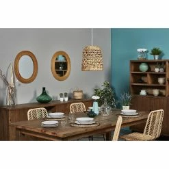 Meilleur prix 👍 ATHM Design Suspension CALICO Beige - abat jour bamboo 🤩 -Optonica Soldes 8790268919825 2