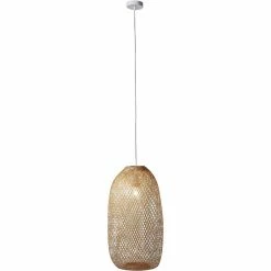 Meilleure vente 😉 ATHM Design Suspension BAYRON Beige - abat jour bamboo 🎉 -Optonica Soldes 8790268921170 3
