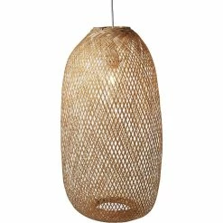 Meilleure vente 😉 ATHM Design Suspension BAYRON Beige - abat jour bamboo 🎉 -Optonica Soldes 8790268921170 4
